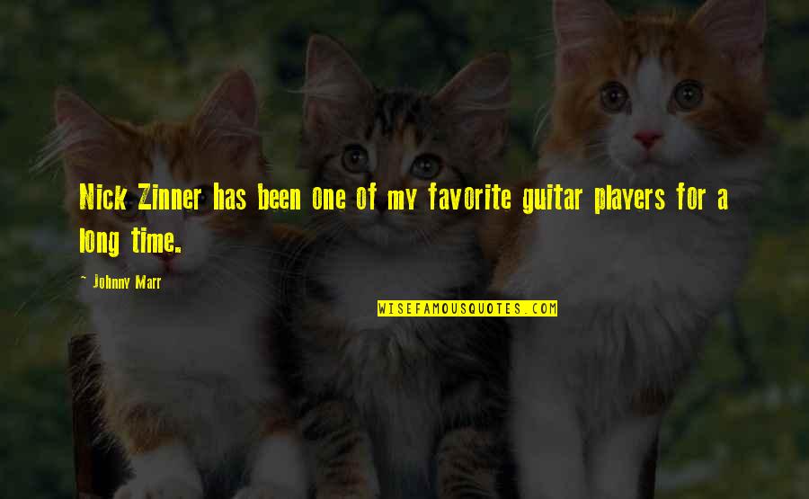 Guitar Players Quotes By Johnny Marr: Nick Zinner has been one of my favorite