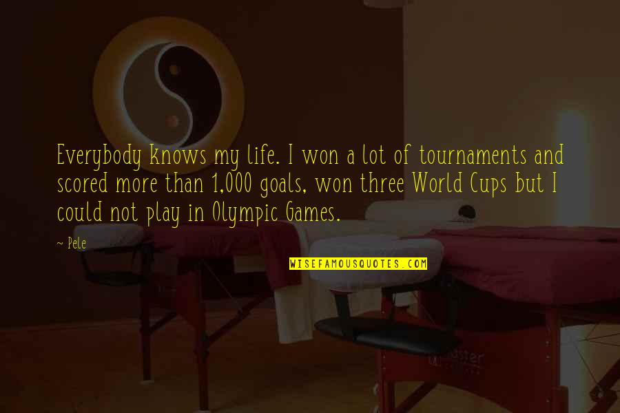 Gulf Travel Quotes By Pele: Everybody knows my life. I won a lot