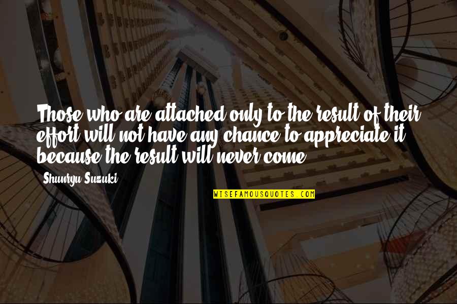 Gulino Litigation Quotes By Shunryu Suzuki: Those who are attached only to the result Gulino Litigation Quotes By Shunryu Suzuki: Those who are attached only to the result