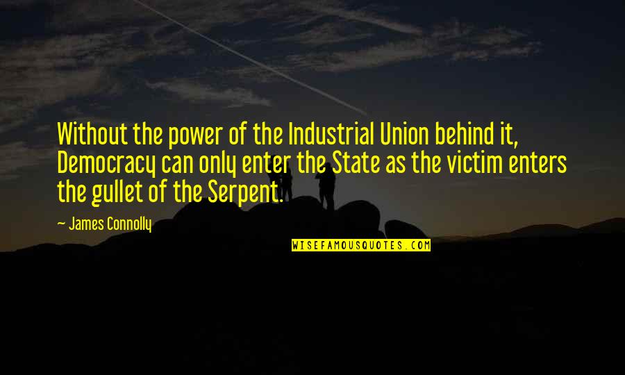 Gullet Quotes By James Connolly: Without the power of the Industrial Union behind