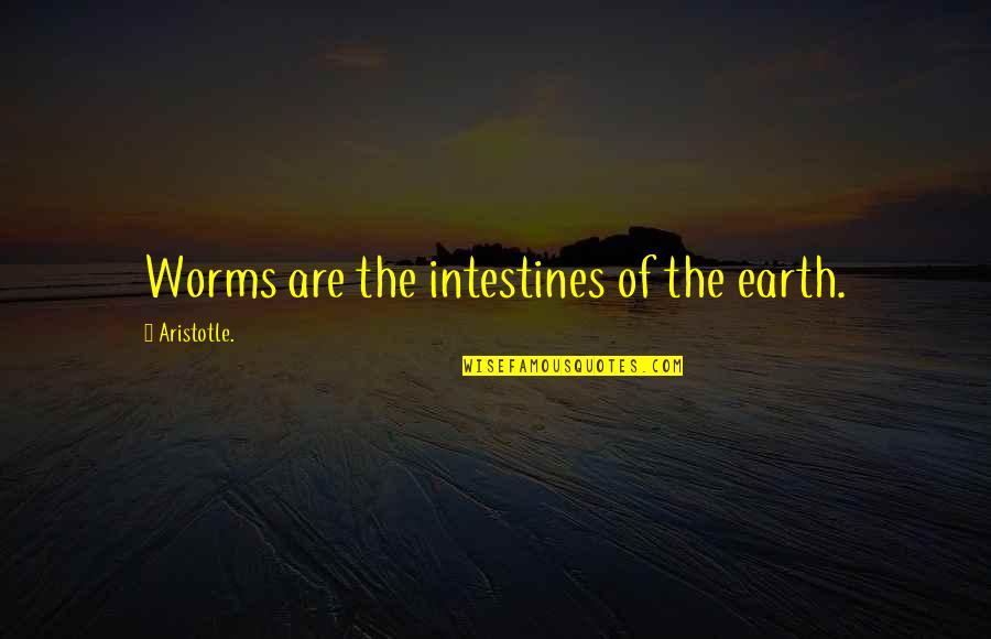 Gumirana Quotes By Aristotle.: Worms are the intestines of the earth.