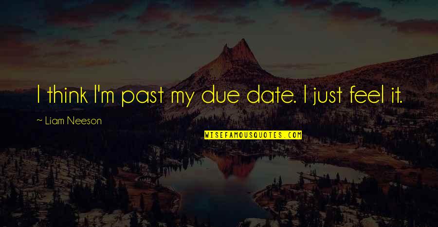 Gungee Quotes By Liam Neeson: I think I'm past my due date. I