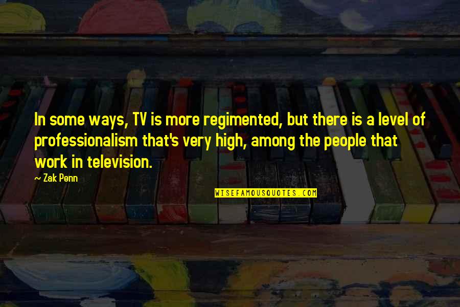 Gunny Haney Quotes By Zak Penn: In some ways, TV is more regimented, but