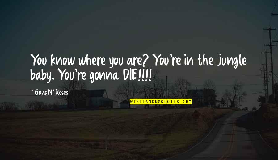 Guns N Roses Quotes By Guns N' Roses: You know where you are? You're in the