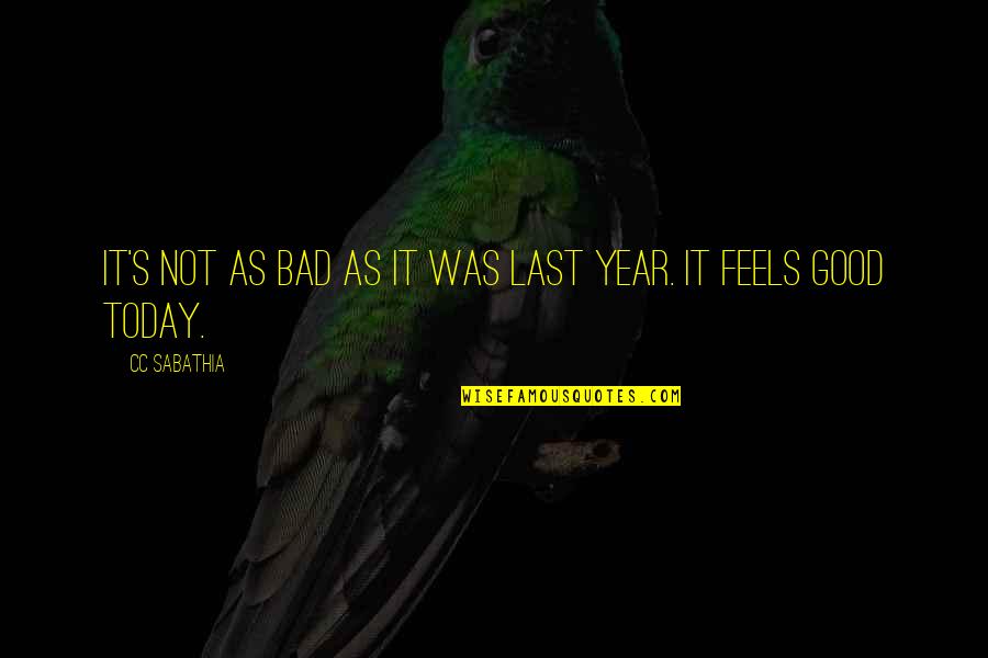 Guo Da Li Quotes By CC Sabathia: It's not as bad as it was last