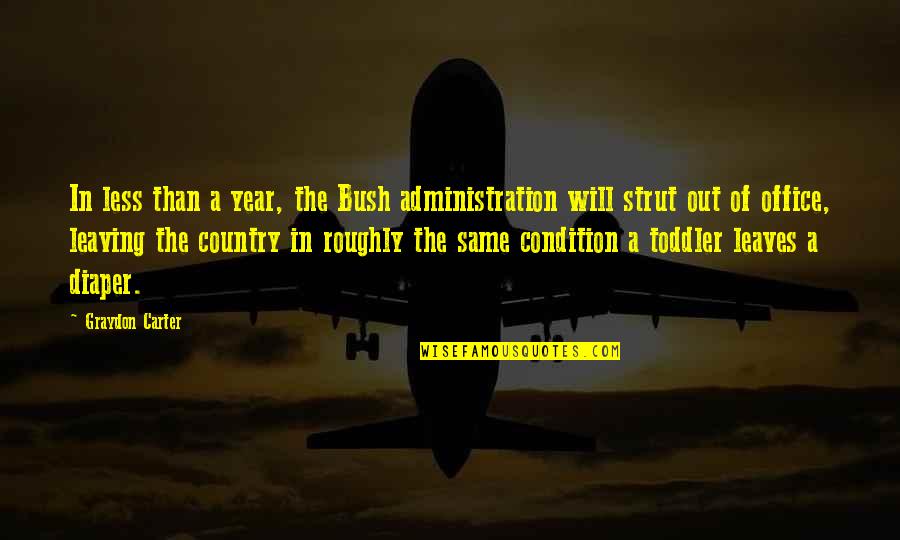 Gurdas Mann Quotes By Graydon Carter: In less than a year, the Bush administration Gurdas Mann Quotes By Graydon Carter: In less than a year, the Bush administration
