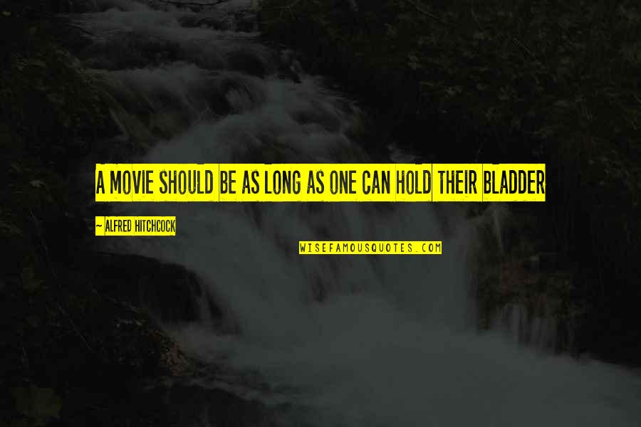 Guss Tree Farm Quotes By Alfred Hitchcock: A movie should be as long as one Guss Tree Farm Quotes By Alfred Hitchcock: A movie should be as long as one