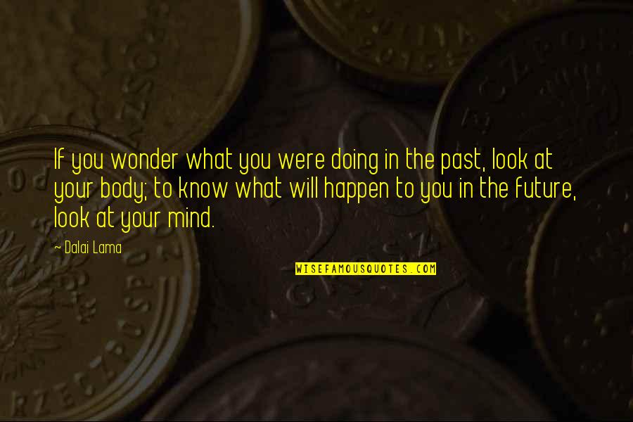 Gustaf Larson Quotes By Dalai Lama: If you wonder what you were doing in