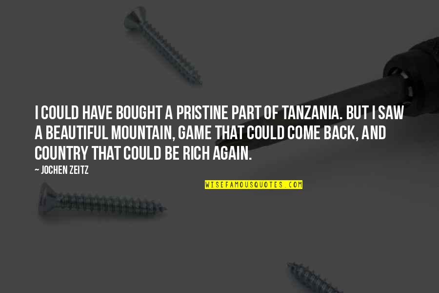 Gustul Pacatului Quotes By Jochen Zeitz: I could have bought a pristine part of Gustul Pacatului Quotes By Jochen Zeitz: I could have bought a pristine part of