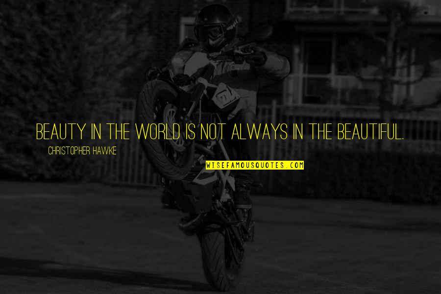 Gutjahr Svp Quotes By Christopher Hawke: Beauty in the world is not always in Gutjahr Svp Quotes By Christopher Hawke: Beauty in the world is not always in