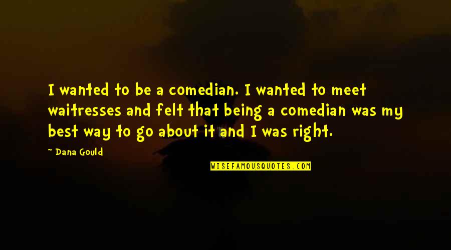 Gutterne Quotes By Dana Gould: I wanted to be a comedian. I wanted Gutterne Quotes By Dana Gould: I wanted to be a comedian. I wanted