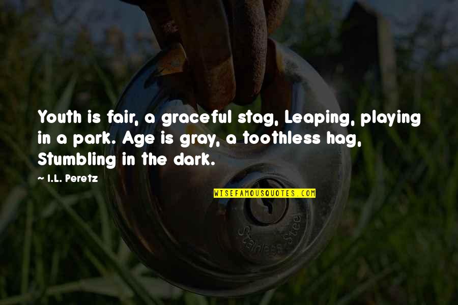 Guy From Harlem Quotes By I.L. Peretz: Youth is fair, a graceful stag, Leaping, playing Guy From Harlem Quotes By I.L. Peretz: Youth is fair, a graceful stag, Leaping, playing