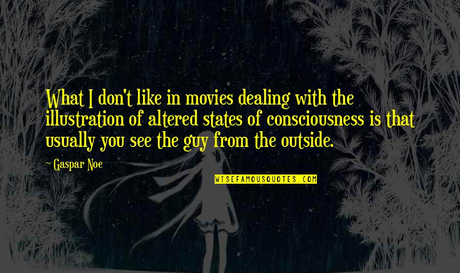 Guy That You Like Quotes By Gaspar Noe: What I don't like in movies dealing with