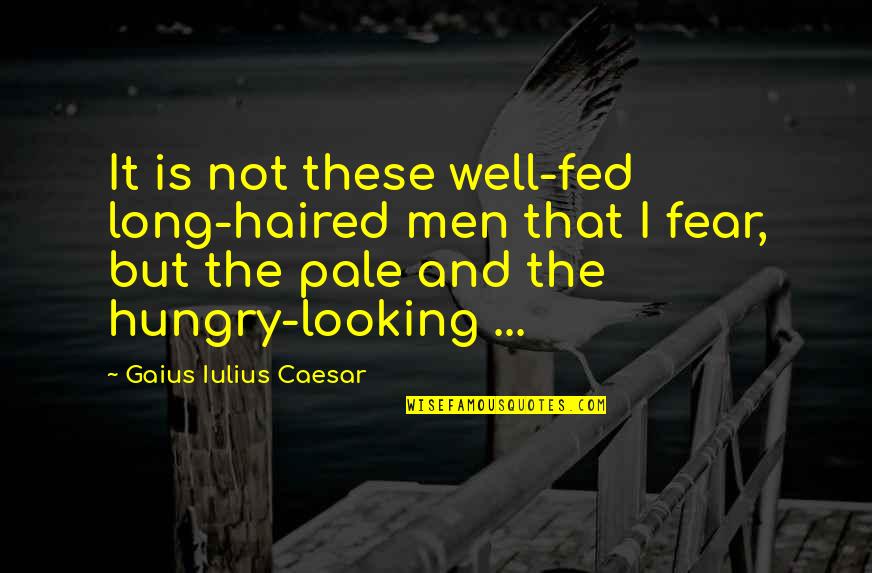 Guys Waiting For You Quotes By Gaius Iulius Caesar: It is not these well-fed long-haired men that