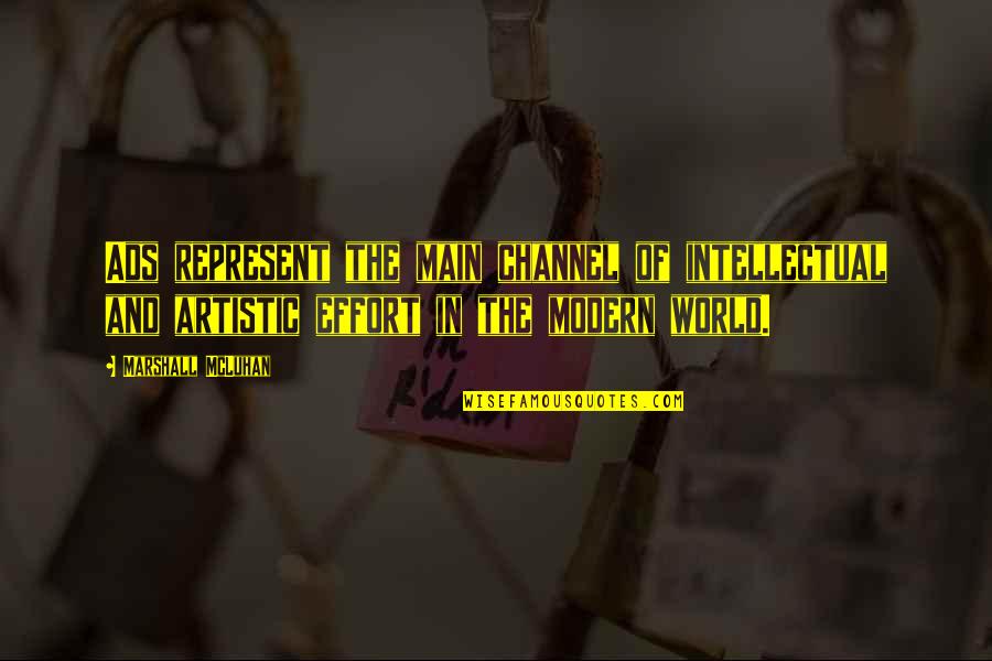 Gymnastics Injuries Quotes By Marshall McLuhan: Ads represent the main channel of intellectual and Gymnastics Injuries Quotes By Marshall McLuhan: Ads represent the main channel of intellectual and