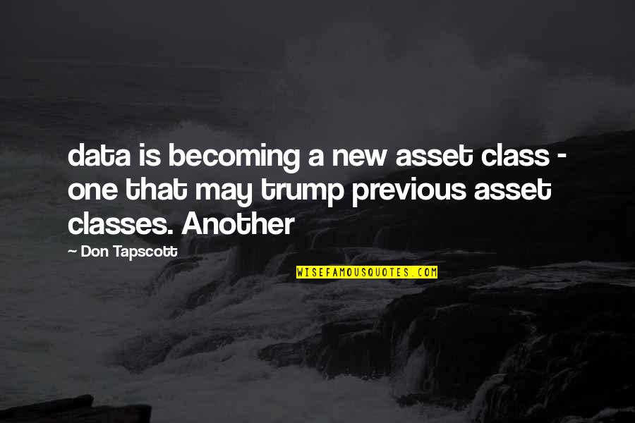 Gynacologist Quotes By Don Tapscott: data is becoming a new asset class - Gynacologist Quotes By Don Tapscott: data is becoming a new asset class -