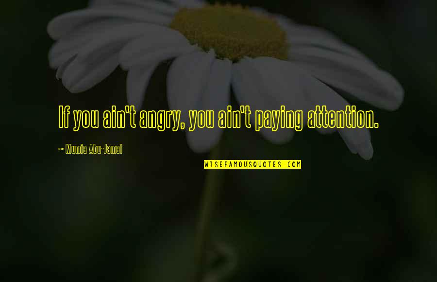 Gypped Synonym Quotes By Mumia Abu-Jamal: If you ain't angry, you ain't paying attention.