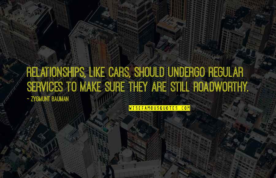 Gysgt Walgren Quotes By Zygmunt Bauman: Relationships, like cars, should undergo regular services to