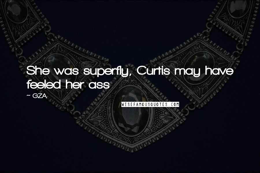 GZA quotes: She was superfly, Curtis may have feeled her ass
