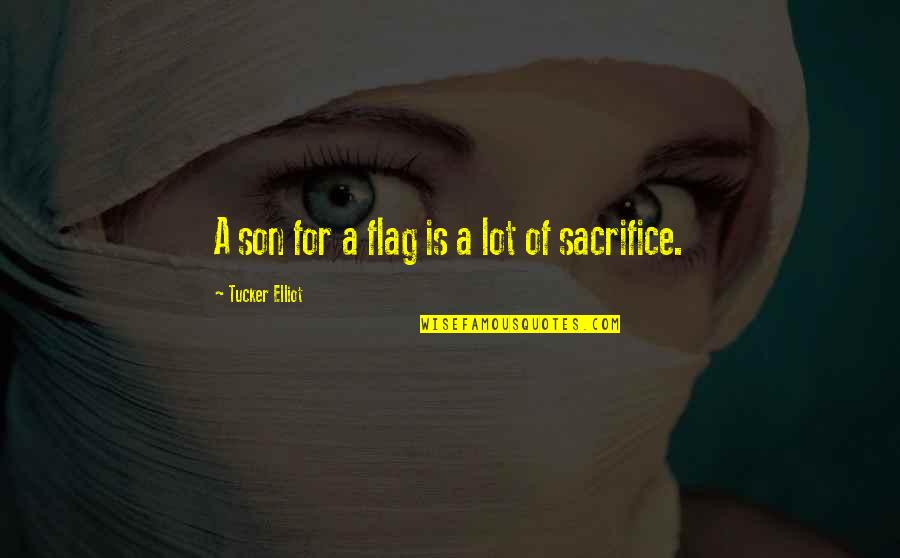 H W Dodds Quotes By Tucker Elliot: A son for a flag is a lot H W Dodds Quotes By Tucker Elliot: A son for a flag is a lot