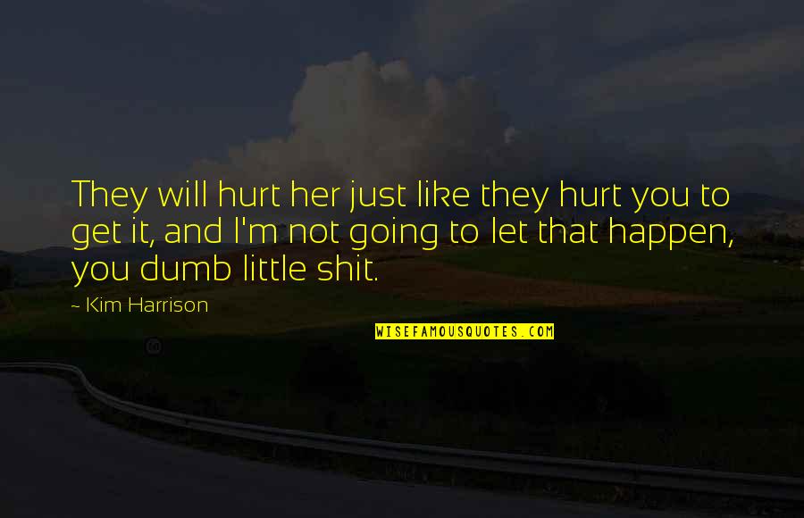 Haani Quotes By Kim Harrison: They will hurt her just like they hurt