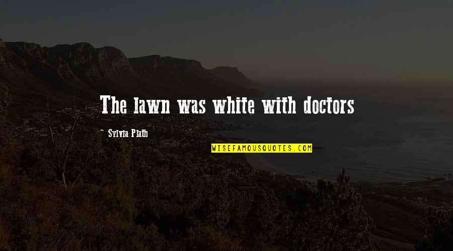Haberfeldtreiber Quotes By Sylvia Plath: The lawn was white with doctors