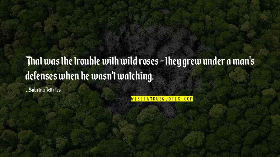 Habitually Crossword Quotes By Sabrina Jeffries: That was the trouble with wild roses -