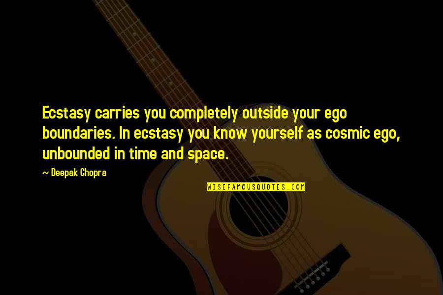 Habituation Learning Quotes By Deepak Chopra: Ecstasy carries you completely outside your ego boundaries. Habituation Learning Quotes By Deepak Chopra: Ecstasy carries you completely outside your ego boundaries.