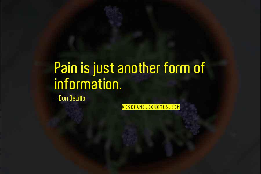Hachiko Statue Quotes By Don DeLillo: Pain is just another form of information. Hachiko Statue Quotes By Don DeLillo: Pain is just another form of information.