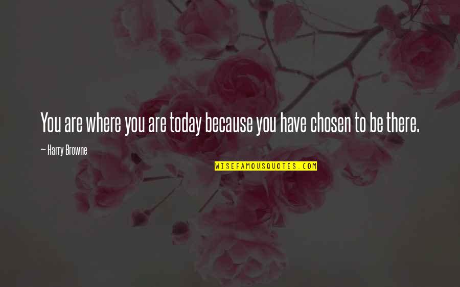 Haciendo El Quotes By Harry Browne: You are where you are today because you