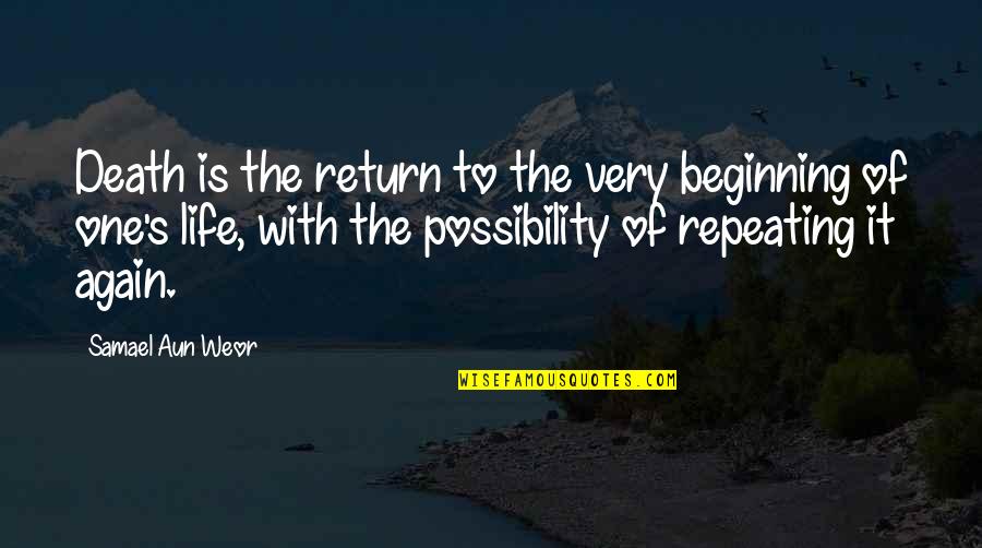 Hack Gu Haseo Quotes By Samael Aun Weor: Death is the return to the very beginning Hack Gu Haseo Quotes By Samael Aun Weor: Death is the return to the very beginning