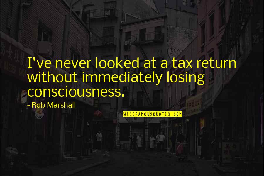 Hactar Quotes By Rob Marshall: I've never looked at a tax return without