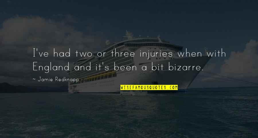 Had Been Quotes By Jamie Redknapp: I've had two or three injuries when with