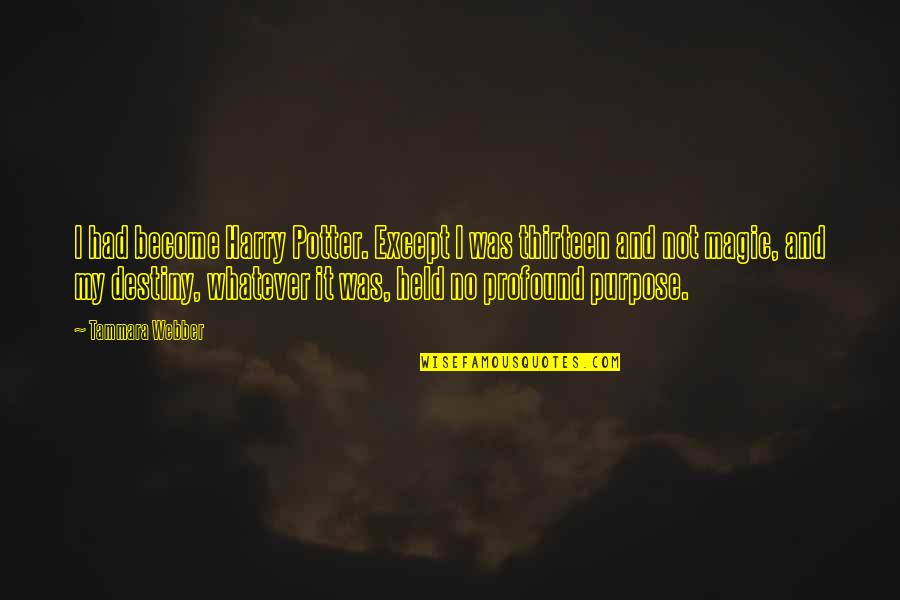 Had My Heart Quotes By Tammara Webber: I had become Harry Potter. Except I was