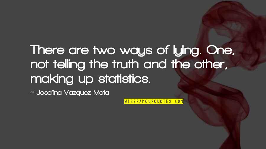 Hades Kamigami No Asobi Quotes By Josefina Vazquez Mota: There are two ways of lying. One, not