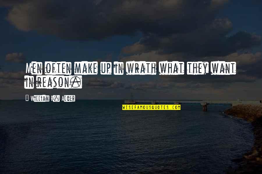 Hadirkan Cinta Quotes By William R. Alger: Men often make up in wrath what they Hadirkan Cinta Quotes By William R. Alger: Men often make up in wrath what they