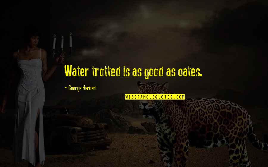 Hadleys Fruit Orchard Quotes By George Herbert: Water trotted is as good as oates. Hadleys Fruit Orchard Quotes By George Herbert: Water trotted is as good as oates.