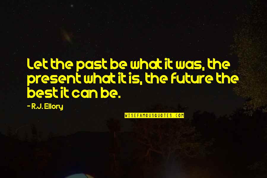 Hadnagy Utca Quotes By R.J. Ellory: Let the past be what it was, the