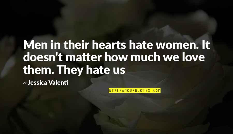 Hafermann Reisen Quotes By Jessica Valenti: Men in their hearts hate women. It doesn't Hafermann Reisen Quotes By Jessica Valenti: Men in their hearts hate women. It doesn't