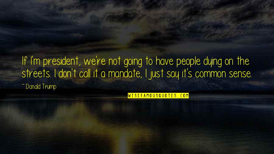 Hageby Ridskola Quotes By Donald Trump: If I'm president, we're not going to have Hageby Ridskola Quotes By Donald Trump: If I'm president, we're not going to have