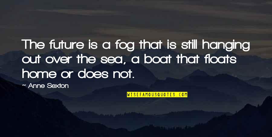 Haggard Face Quotes By Anne Sexton: The future is a fog that is still