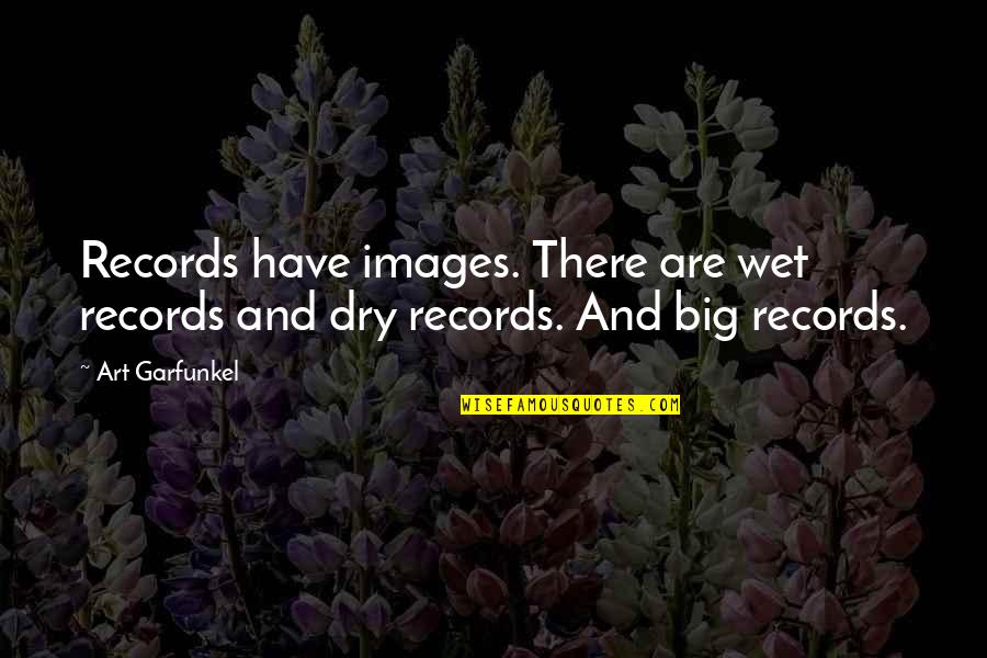 Hahnel Remote Quotes By Art Garfunkel: Records have images. There are wet records and
