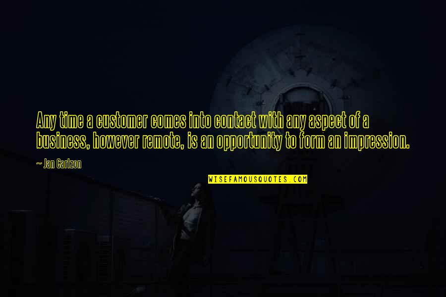 Haillon D Finition Quotes By Jan Carlzon: Any time a customer comes into contact with