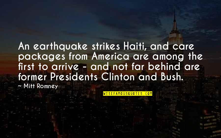 Haiti's Quotes By Mitt Romney: An earthquake strikes Haiti, and care packages from