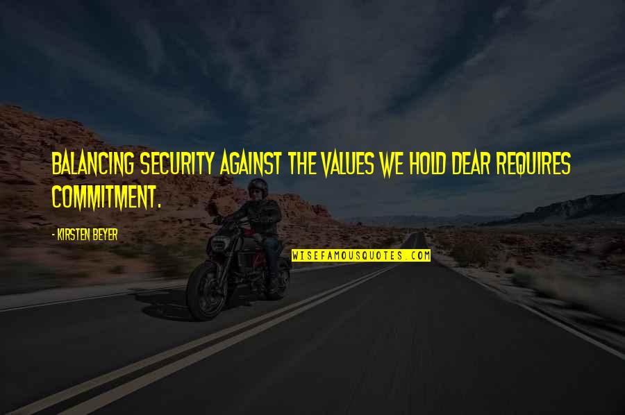 Hajizadeh Furniture Quotes By Kirsten Beyer: Balancing security against the values we hold dear