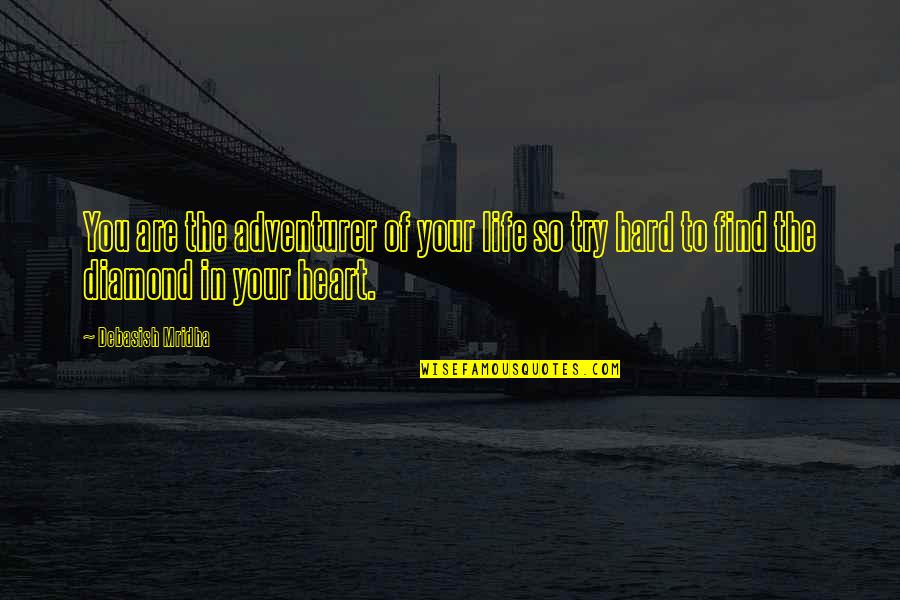 Hajos J T Kok Quotes By Debasish Mridha: You are the adventurer of your life so