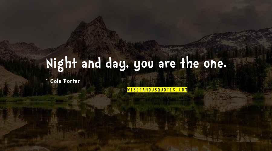 Haki Madhubuti Quotes By Cole Porter: Night and day, you are the one.