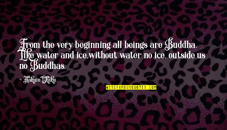 Hakuin Ekaku Quotes By Hakuin Ekaku: From the very beginning all beings are Buddha.