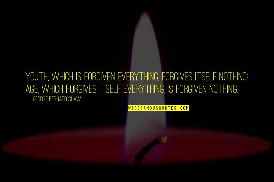 Hal Jordan Quotes By George Bernard Shaw: Youth, which is forgiven everything, forgives itself nothing: