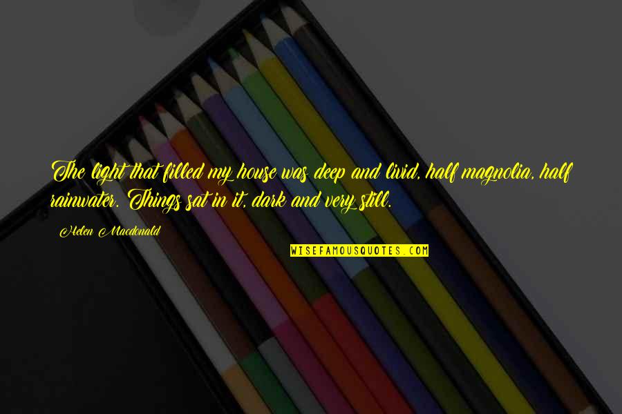 Half Dark Half Light Quotes By Helen Macdonald: The light that filled my house was deep Half Dark Half Light Quotes By Helen Macdonald: The light that filled my house was deep